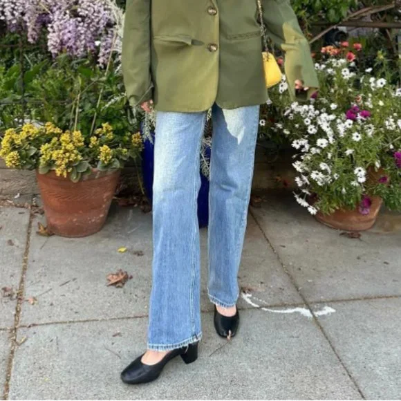 Everlane The Day Heel black leather made in italy 7.5 - Picture 6 of 12